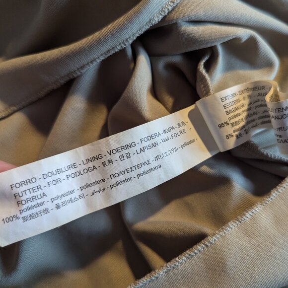 Tiered Sage Green Mesh Skirt, Size S - Picture 7 of 8